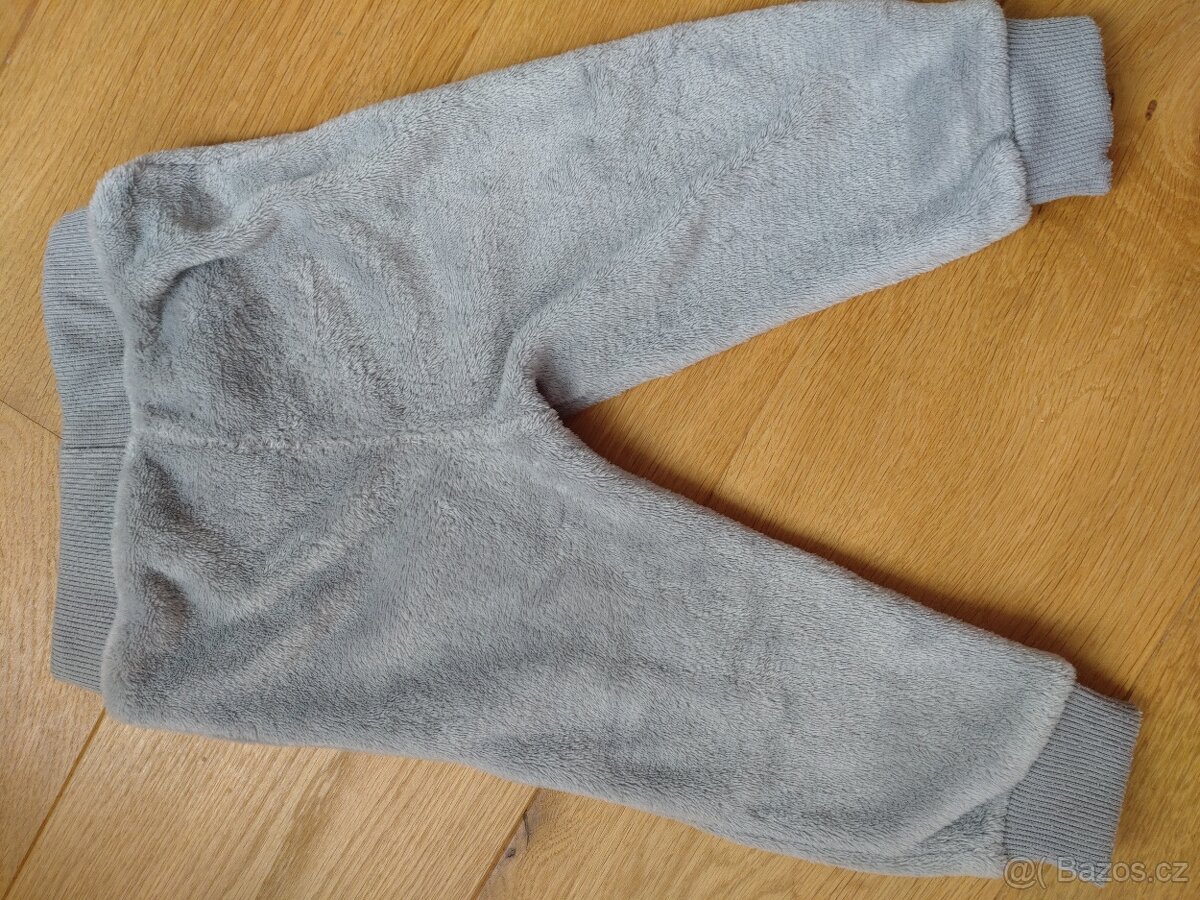 Tepláky hrubé, chlupaté (74/80) - 2