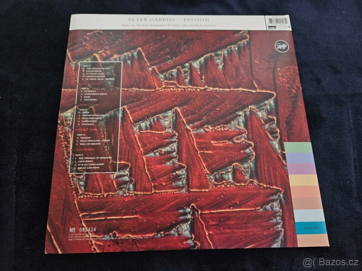 3LP Peter Gabriel - Passion (2017) - 2