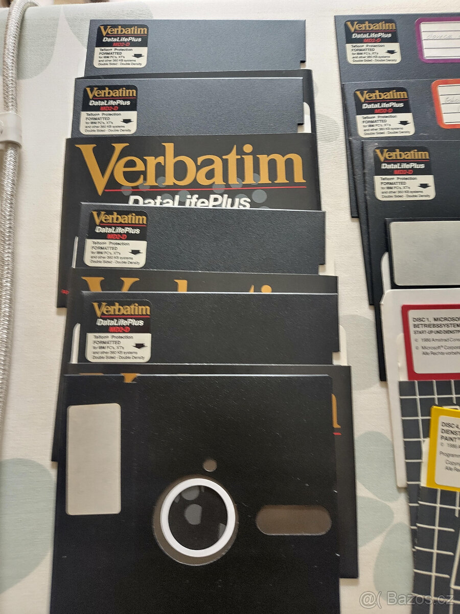 5 1/4" retro diskety - hry a software (21 ks) - 2