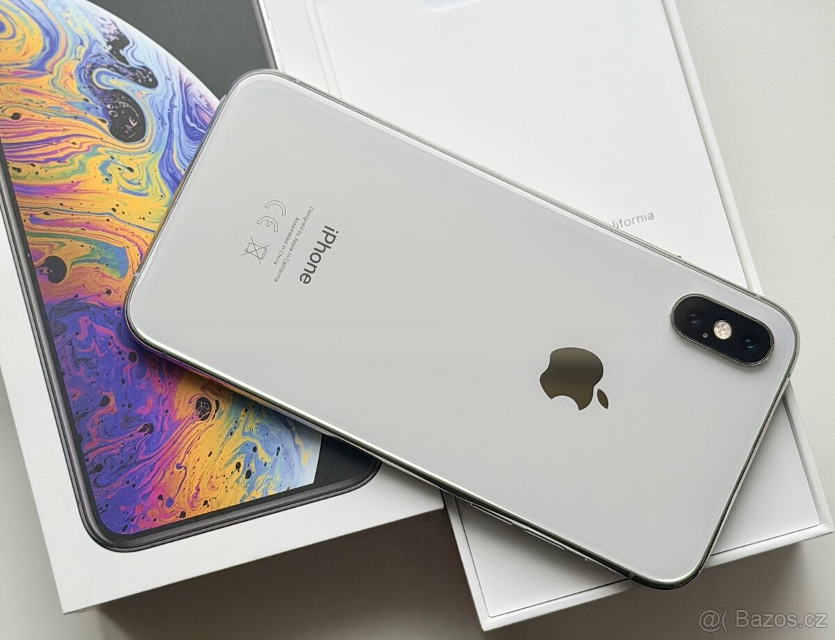 iPhone Xs Silver BATERIE 100% TOP - 2
