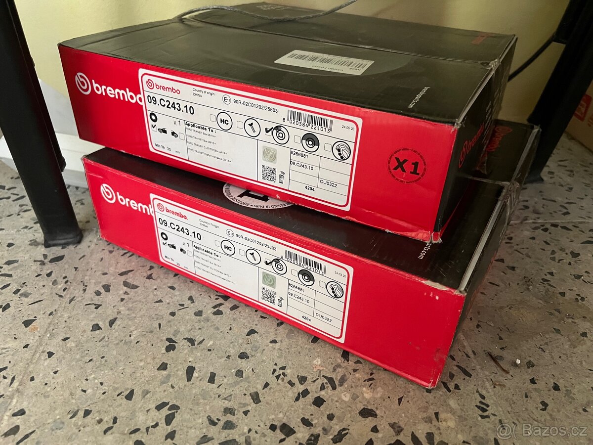 2x Predni kotouce Brembo na Ford Custom - 2