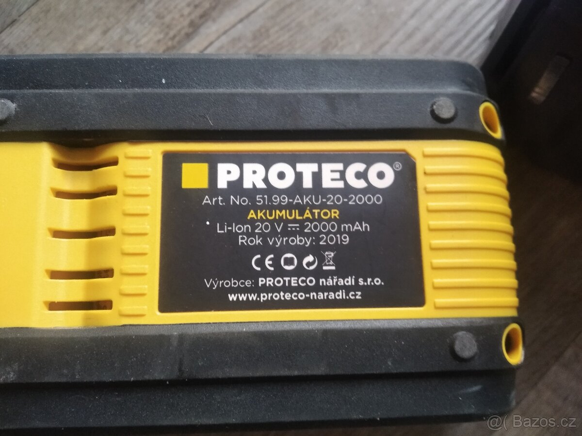 Nabíječka PROTECO 51.99-NAB-20-2000 a baterie - 2