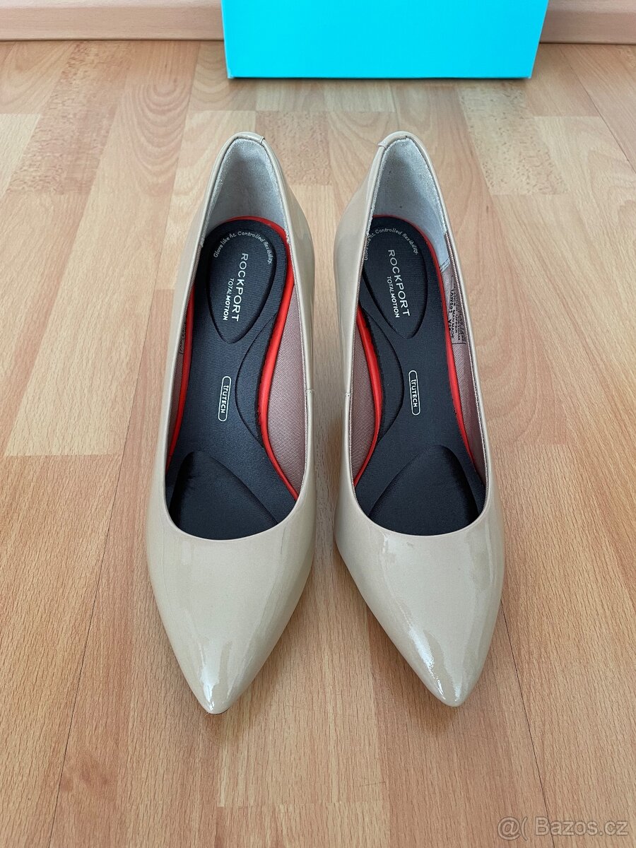 Nové béžové kožené lodičky Rockport vel. 37,5 - 2