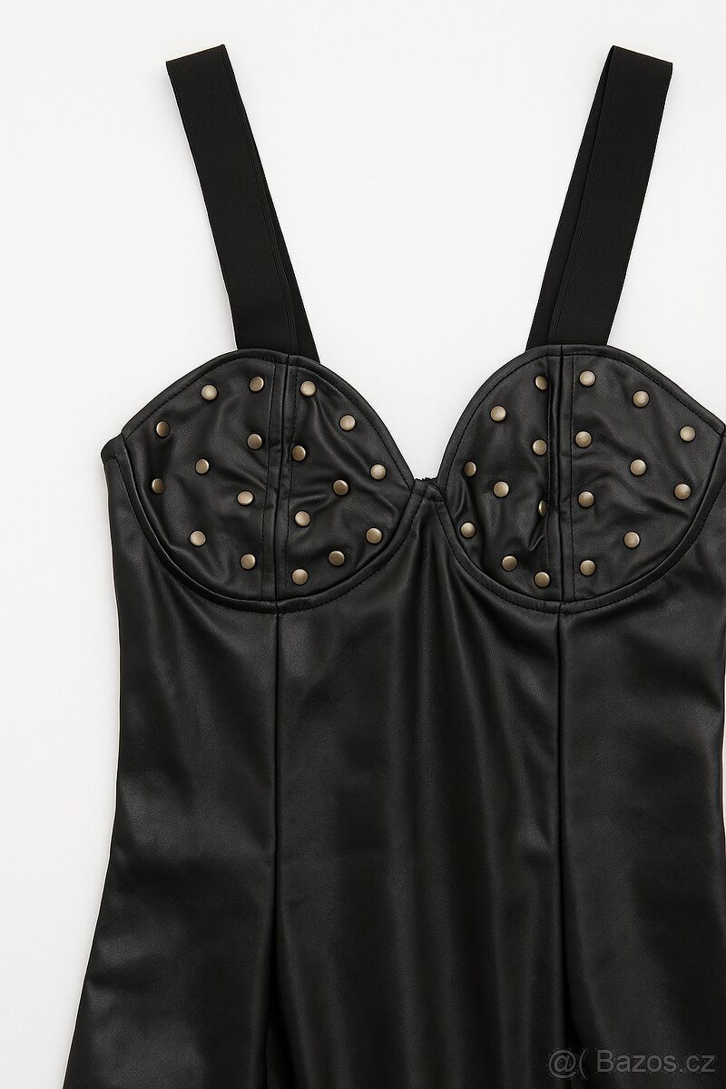 Dámské Wetlook sexy šaty vel. XS-S - 2