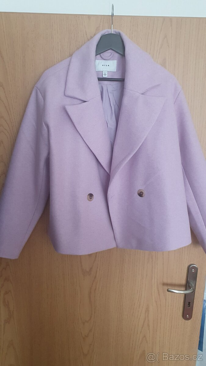 Pastelový kabátek oversize Vila - 2