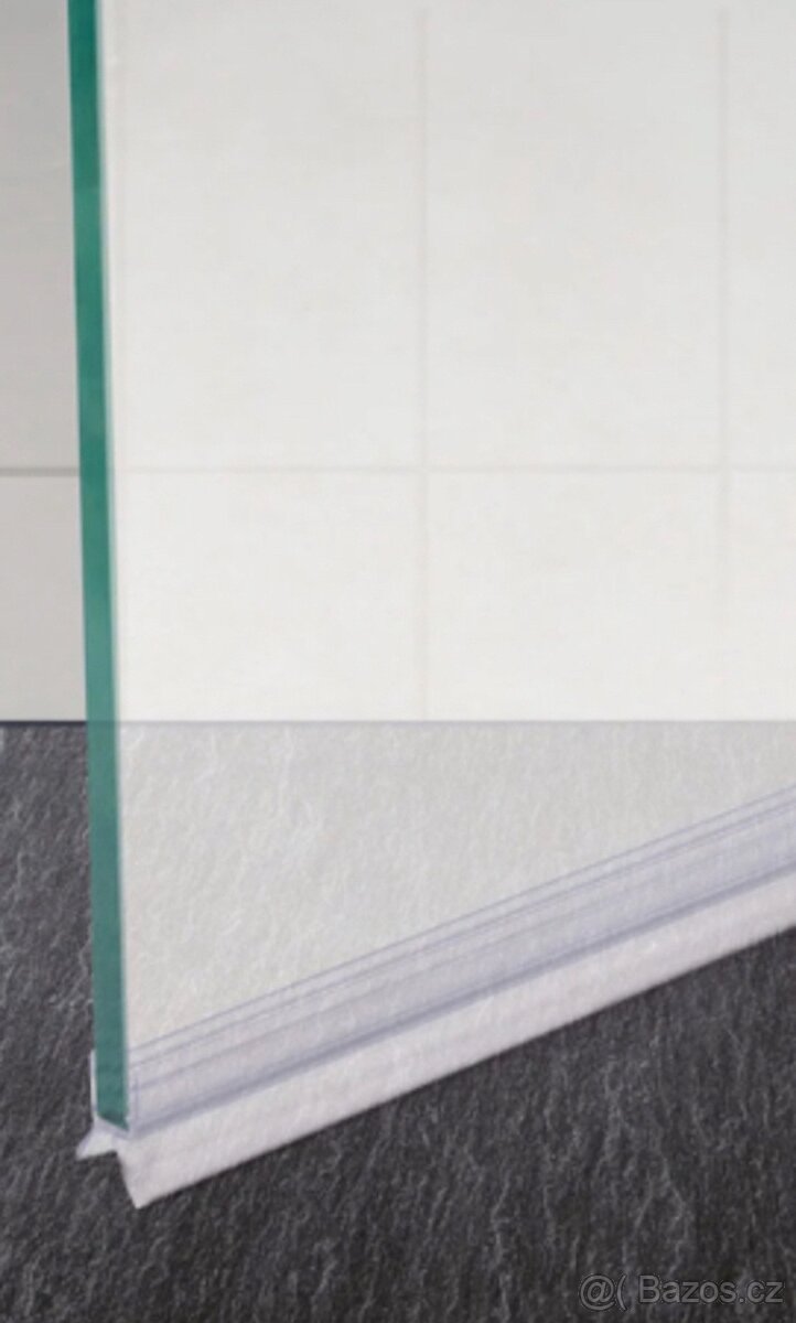 Těsnění na sprchové dveře 1m (tloušťka skla 6–8 mm) nové - 2