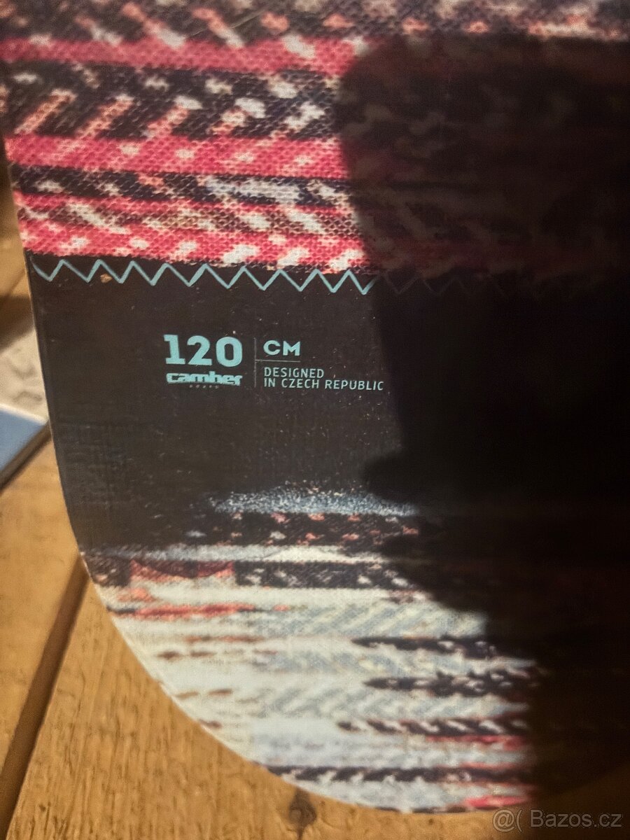 Dětský snowboard 120 cm a boty cca 37 - 2