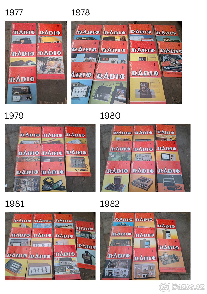 Amatérské rádio - sada cca 150ks - 2