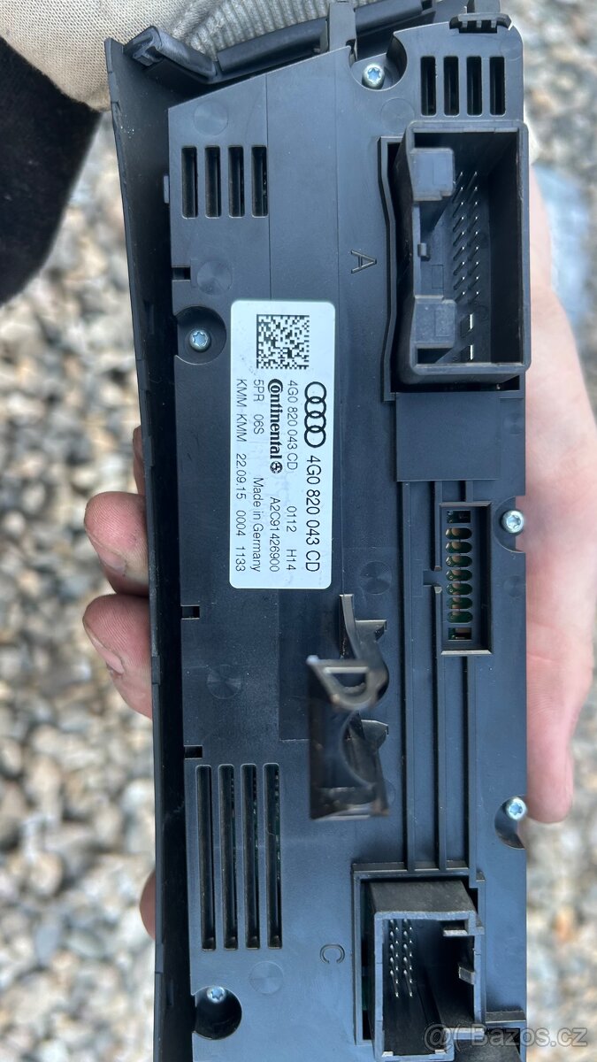 Audi A6 C7 4G ovládací panel topení a klimatizace - 2