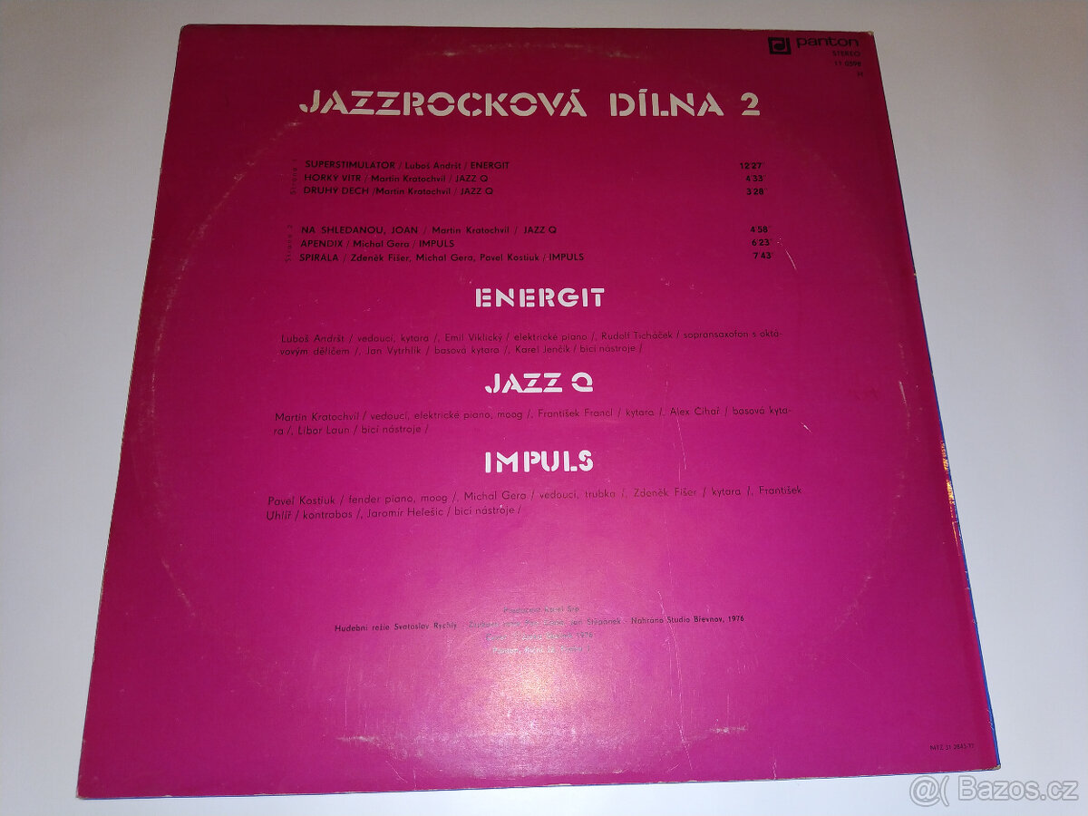LP Jazz Q / Energit / Impuls - Jazzrocková dílna 2 - 2