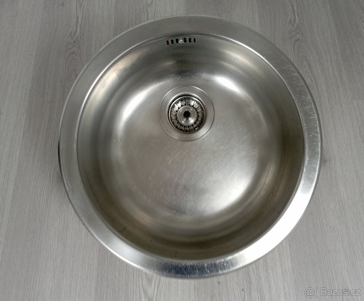 Kulatý dřez IKEA + sifon + baterie - 2