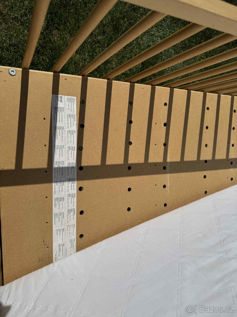 SNIGLAR Dětská postýlka, buk, 60x120 cm - 2