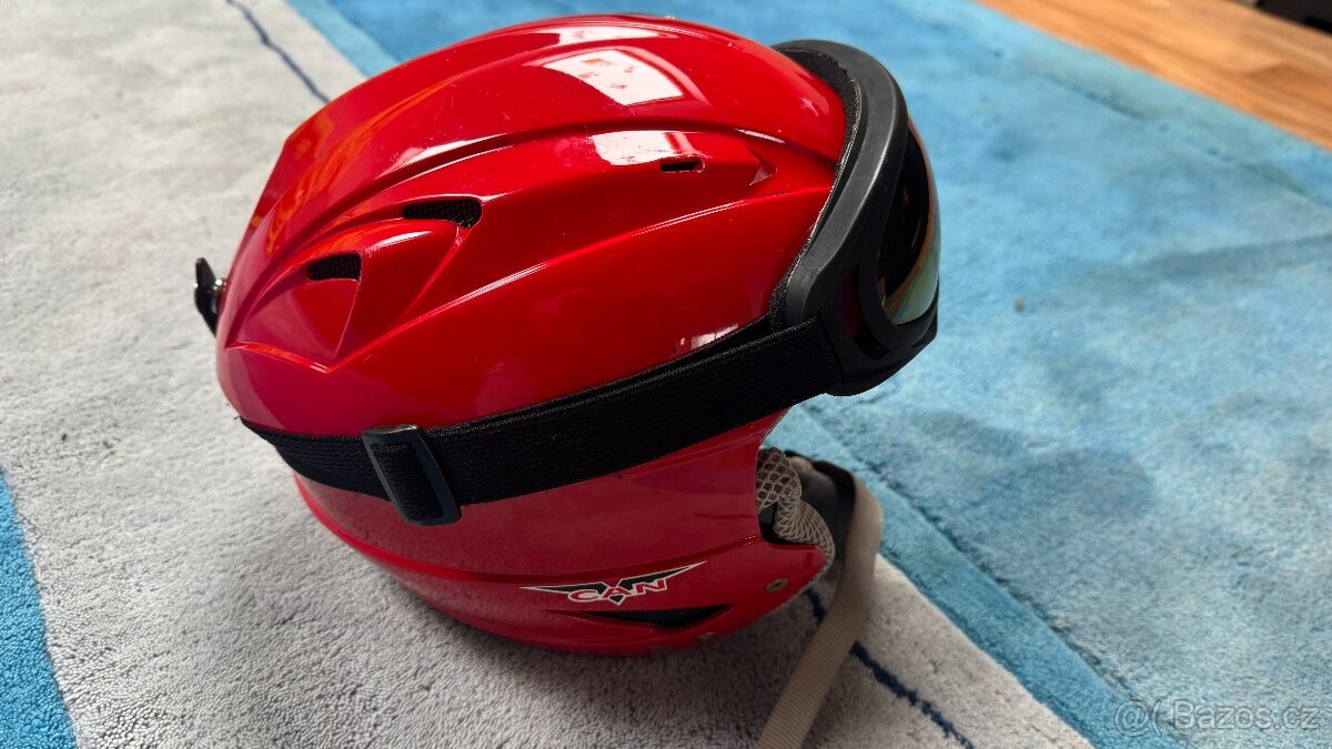 Dětská lyžařská přilba XXS s brýlemi - 2