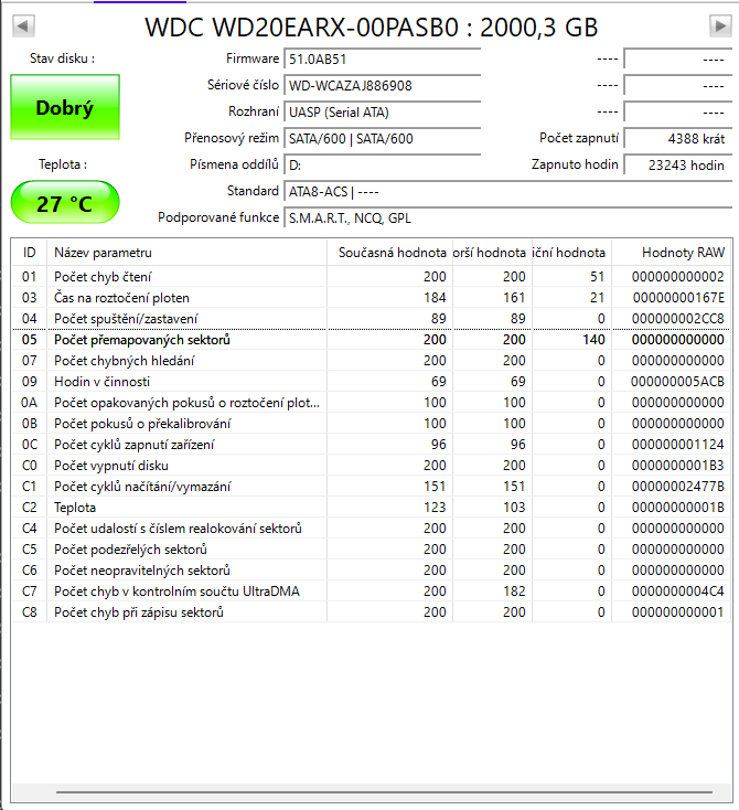 HDD WD 2TB HDD - 2