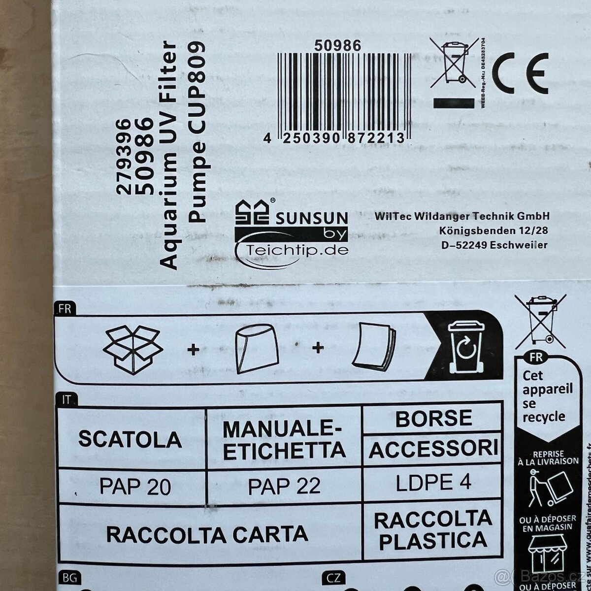 Prodám nový UV filtr do akvaria - nepoužitý - 2