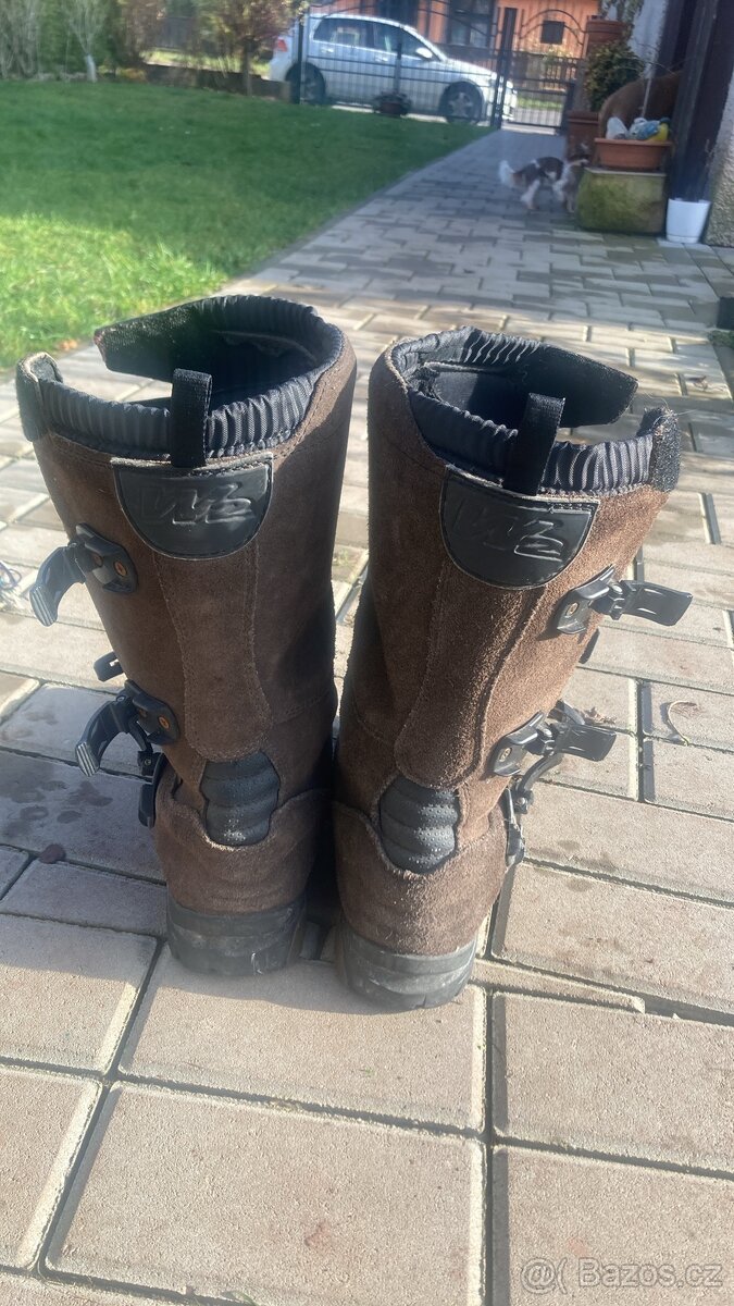 Motocyklové enduro boty W2 4-Dirt Adventure černé - 2