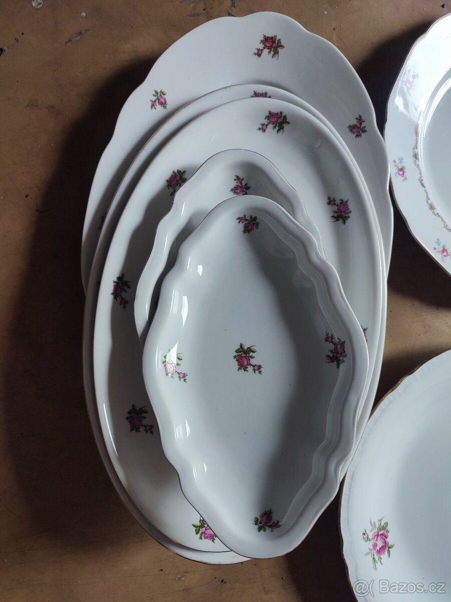 Retro porcelán růžičky - 2