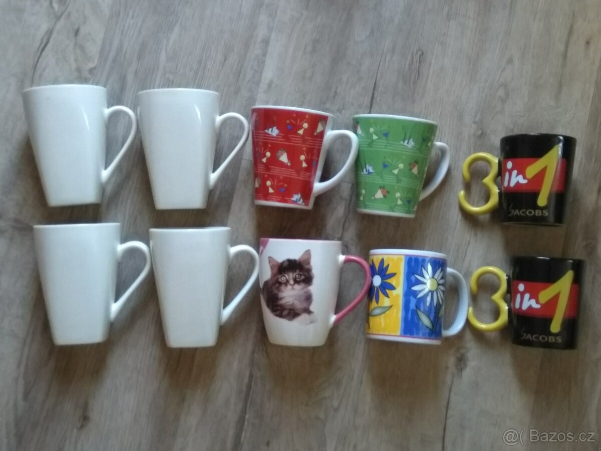 Mísa, dóza, slánka, hrnky, sklenice/ vše 300,- - 2