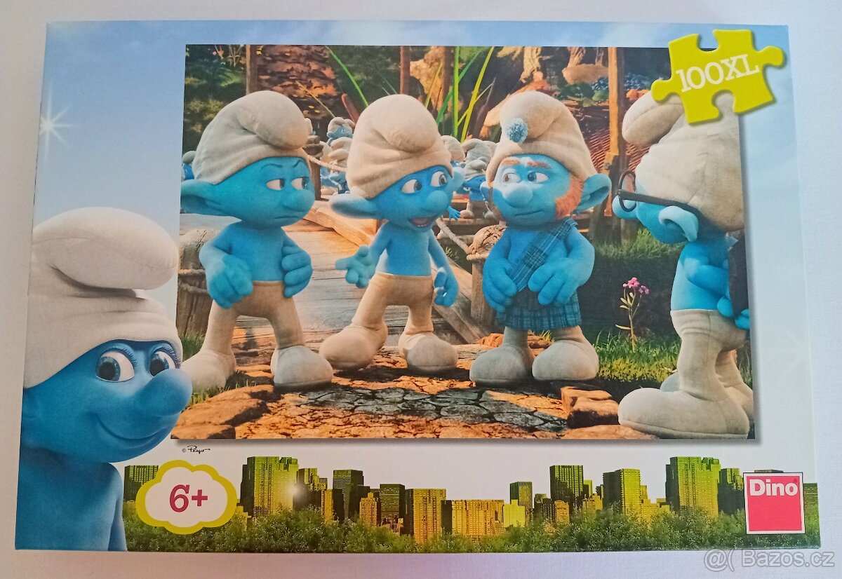 Puzzle Šmoulové 100 dílků + kniha s puzzle - 2