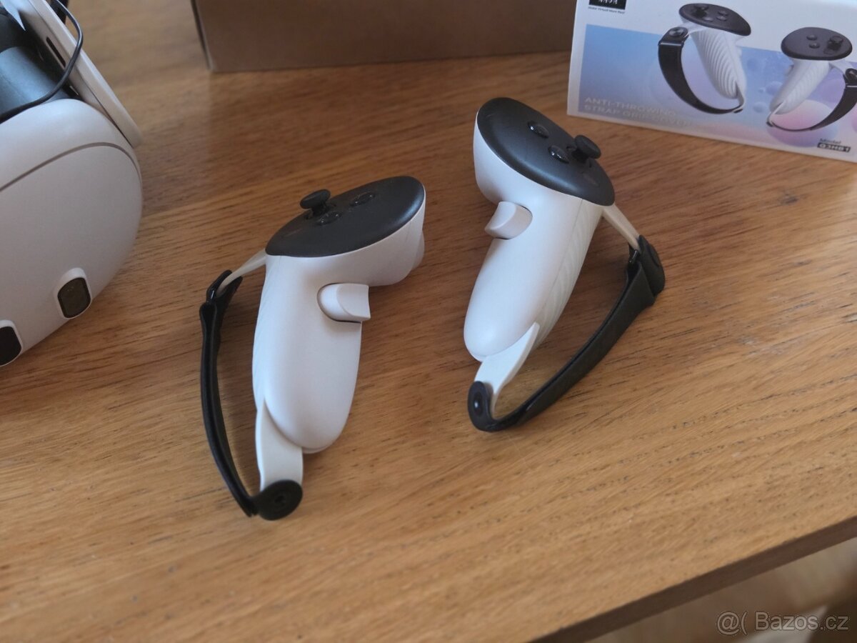 Meta Quest 3 128GB, AMVR Strap + knuckles, 5m link kabel, Ko - 2