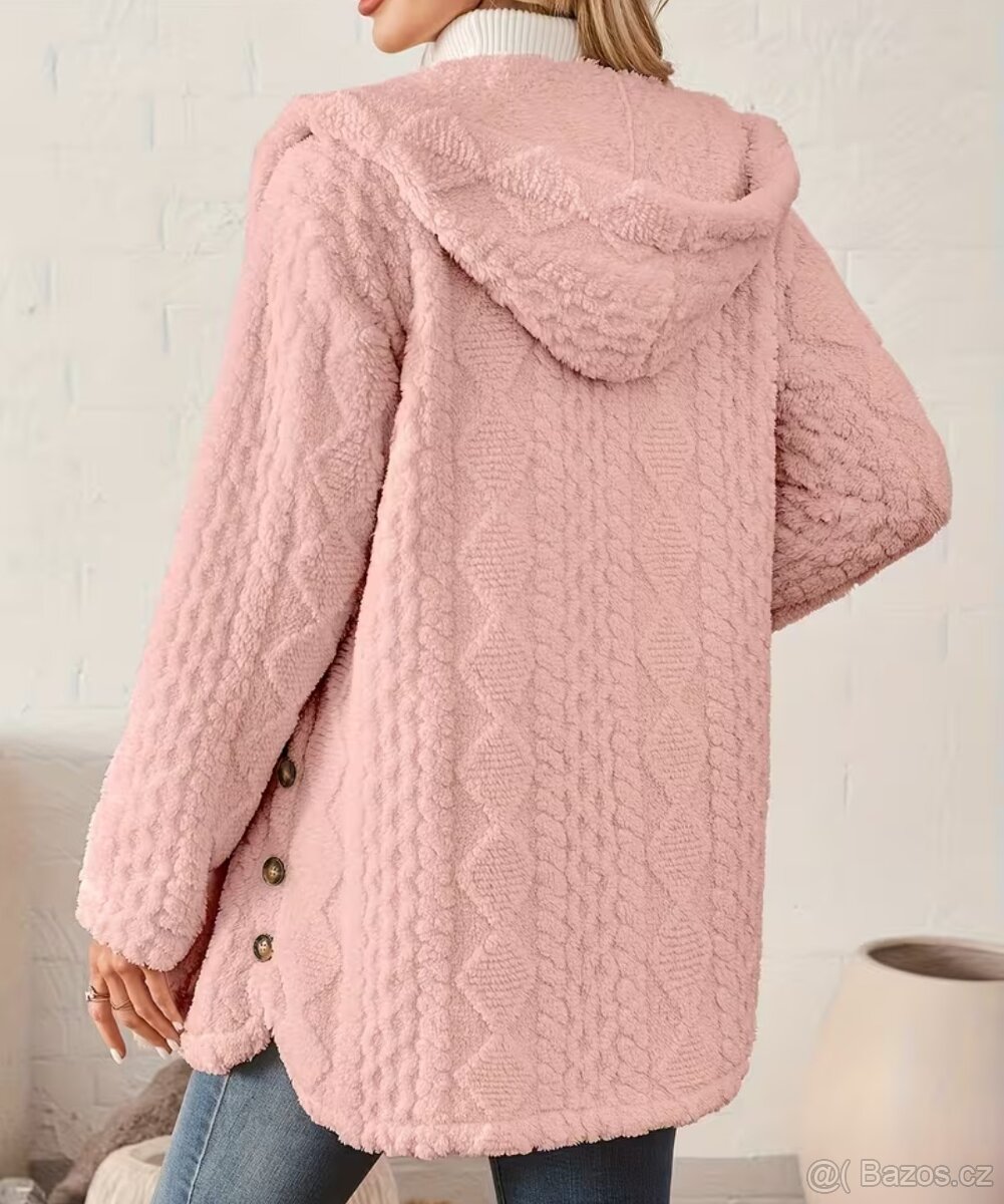 Dámská plyšová kardiganová mikina/bunda vel. XXL - 2