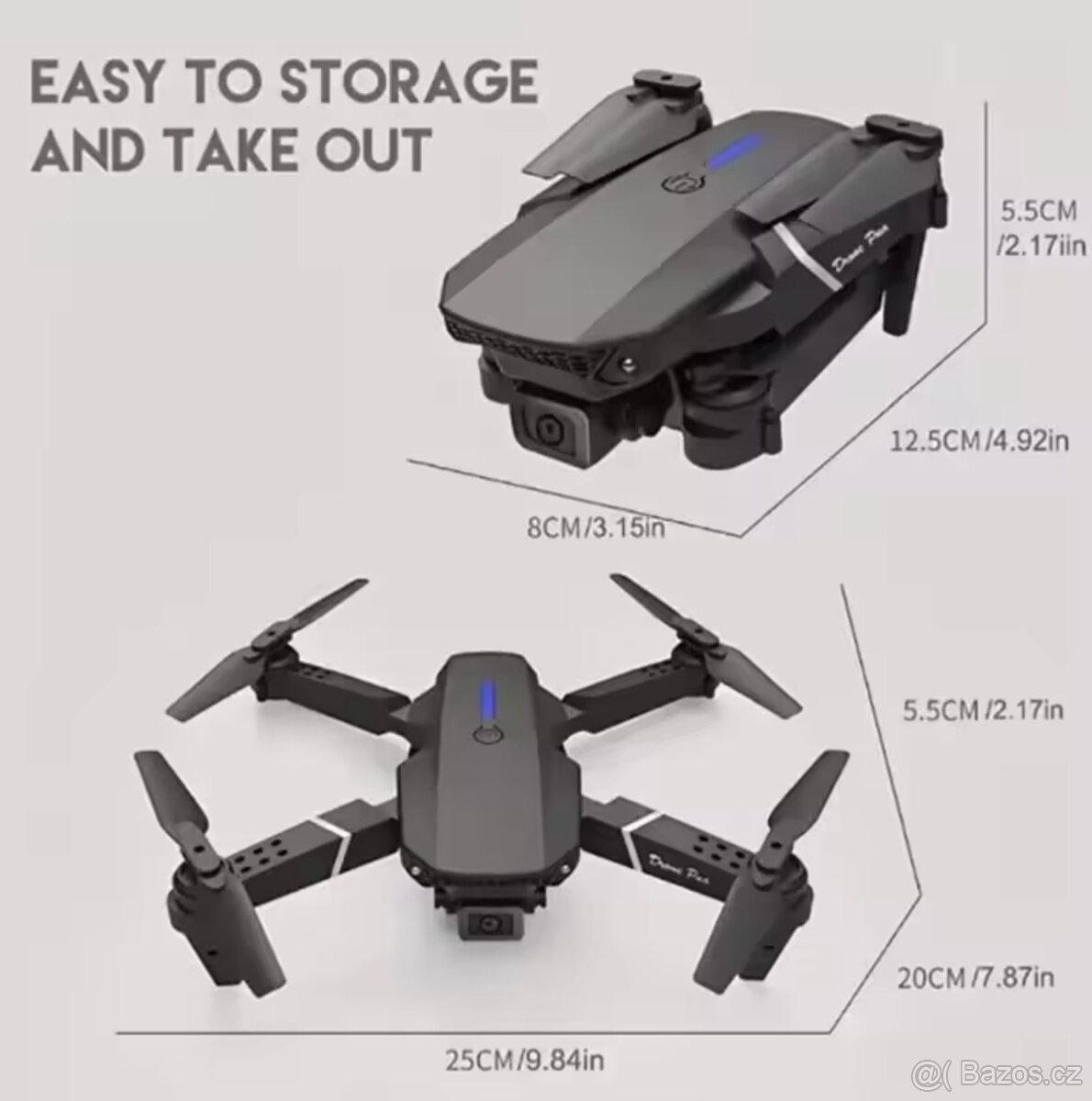 Nový Dron 2x kamera s ovladačem a pouzdrem - 2