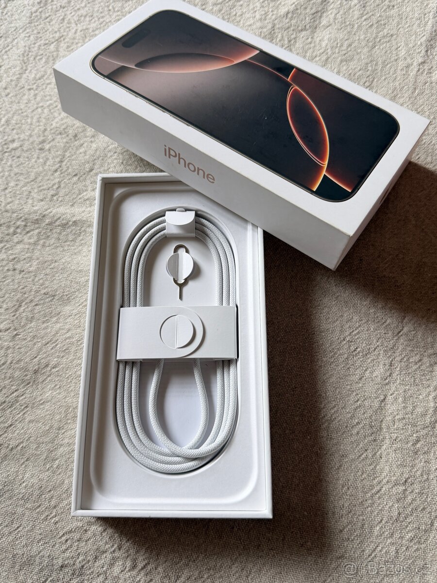 Prodám TOP STAV iPhone 16 Pro 256 GB Desert Titanium - 2