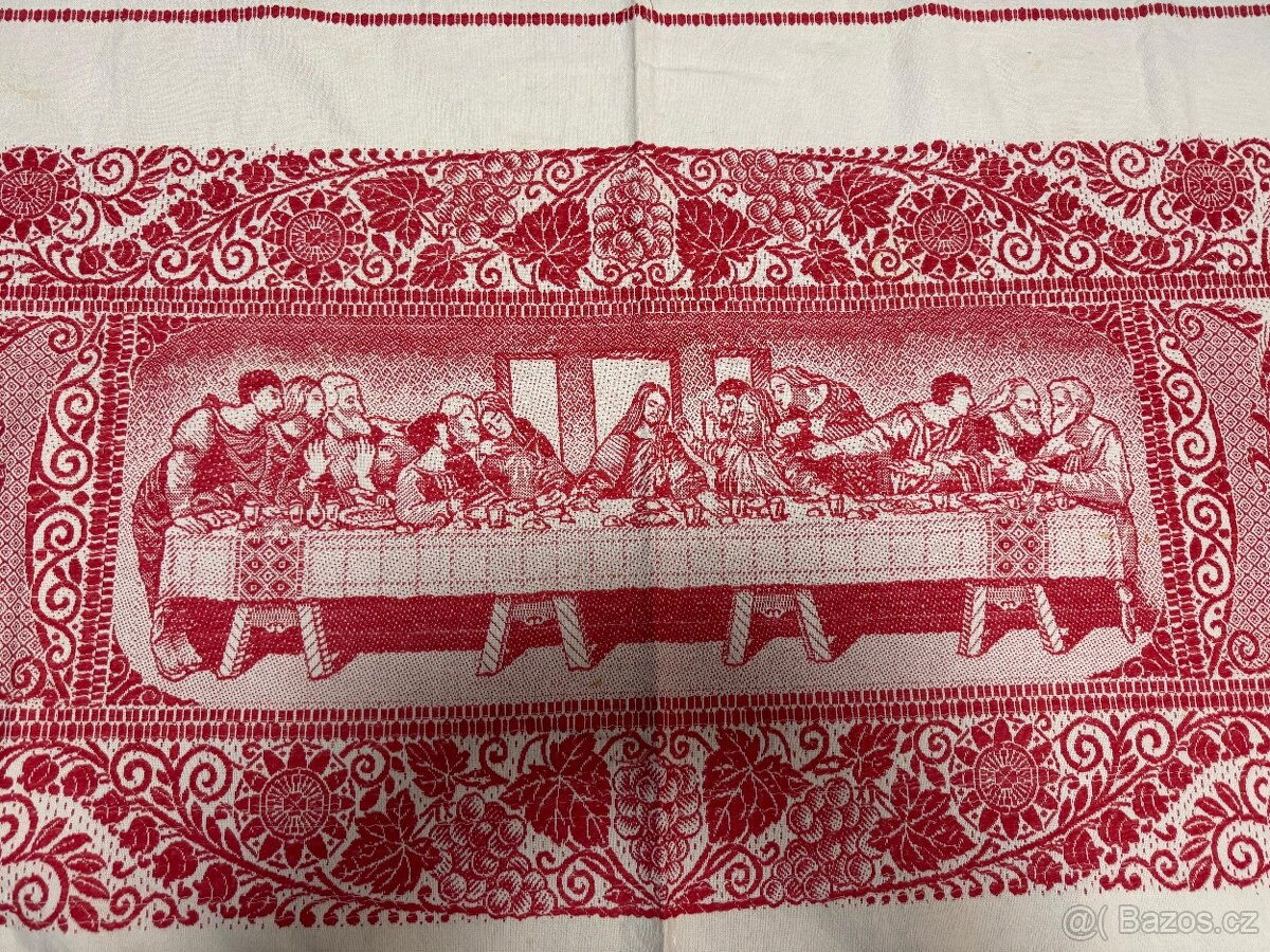 STARÝ UBRUS NA STŮL nebo NA STĚNU - VEČEŘE PÁNĚ - 2