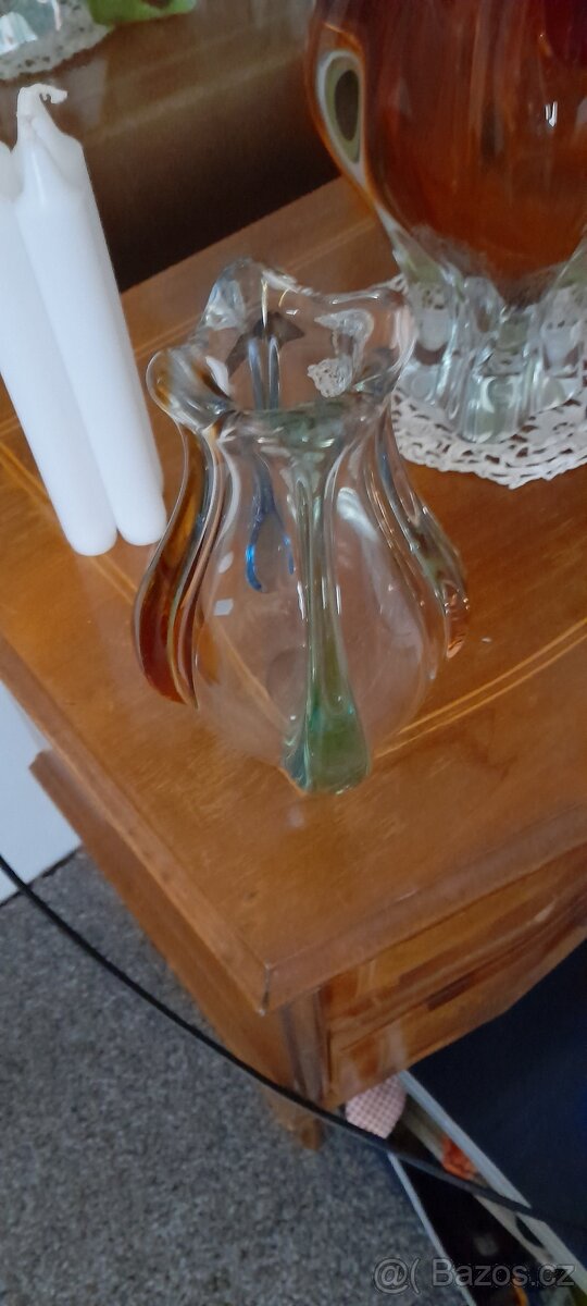 Váza hutní sklo - 2