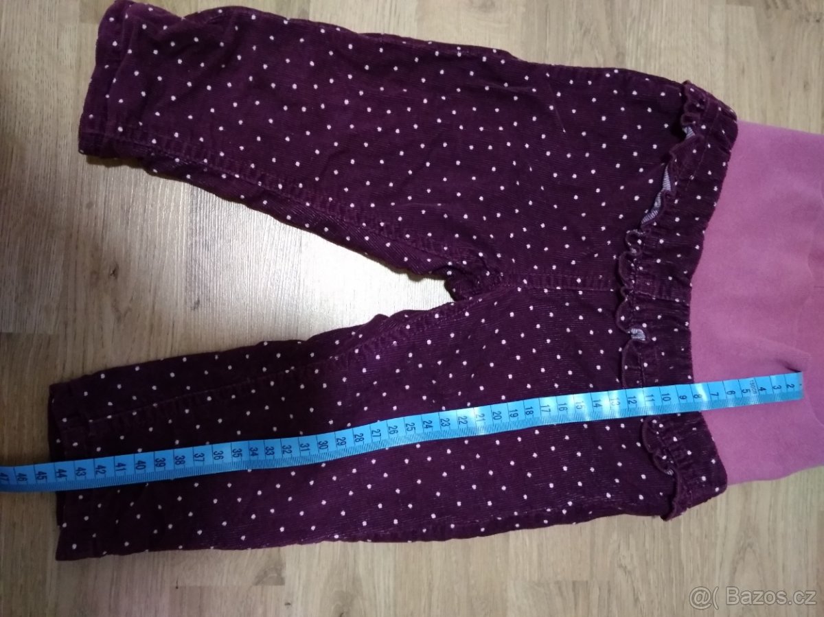 Manšestrové kalhoty, vel. 74 - 2