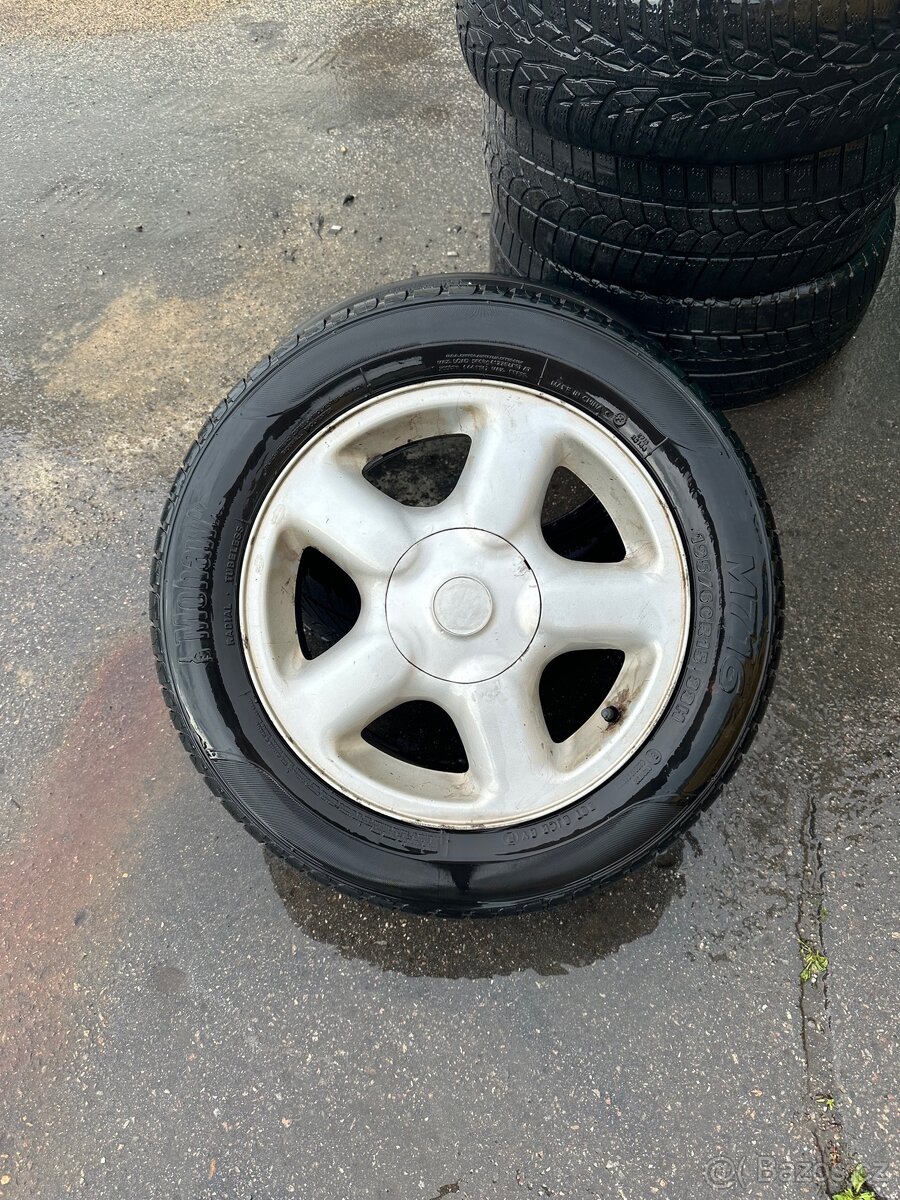 Alu 4x100 15” včetně pneu - 2