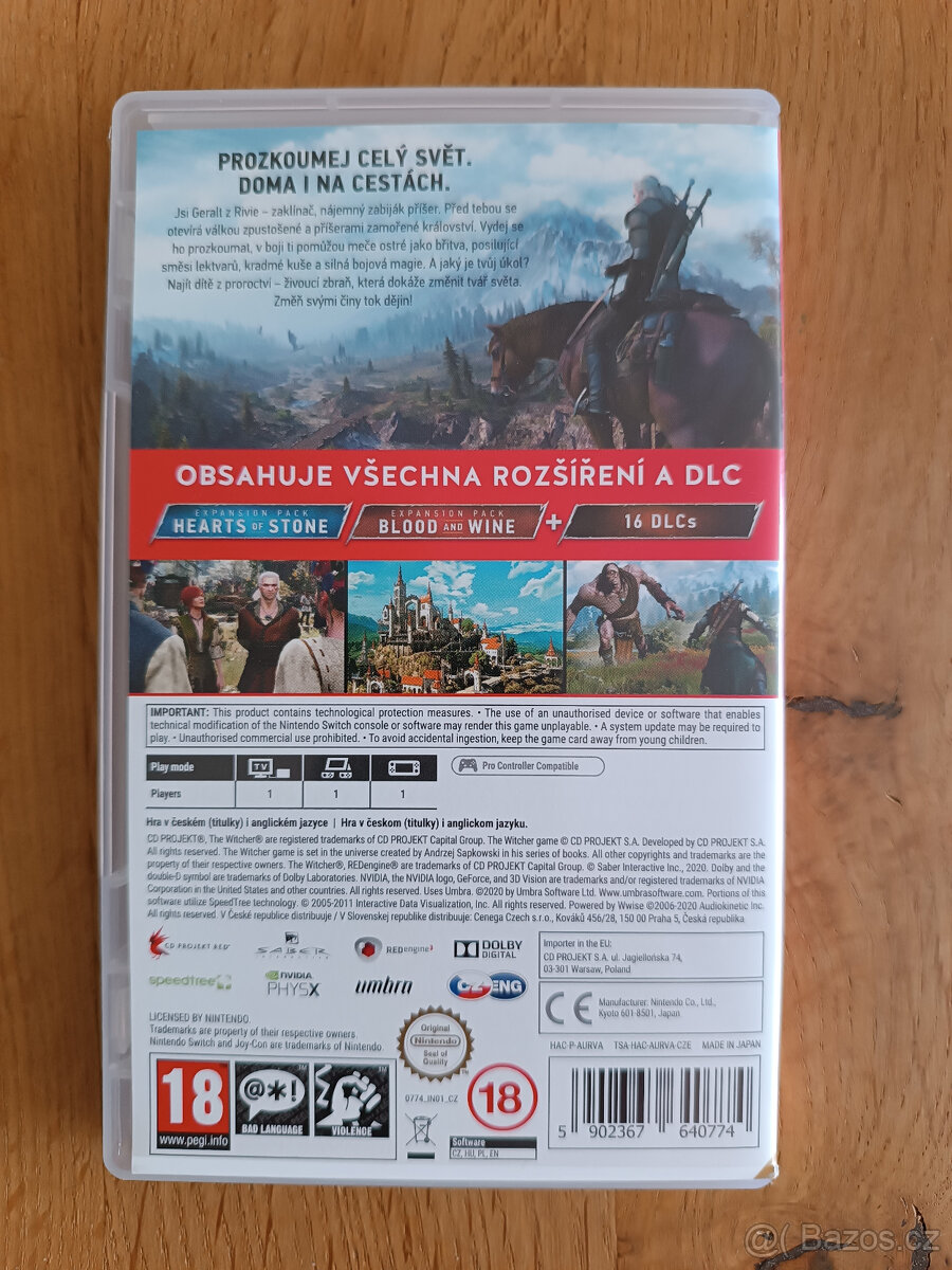 Nintendo Switch hra Zaklínač 3: Divoký hon cz tit. - 2