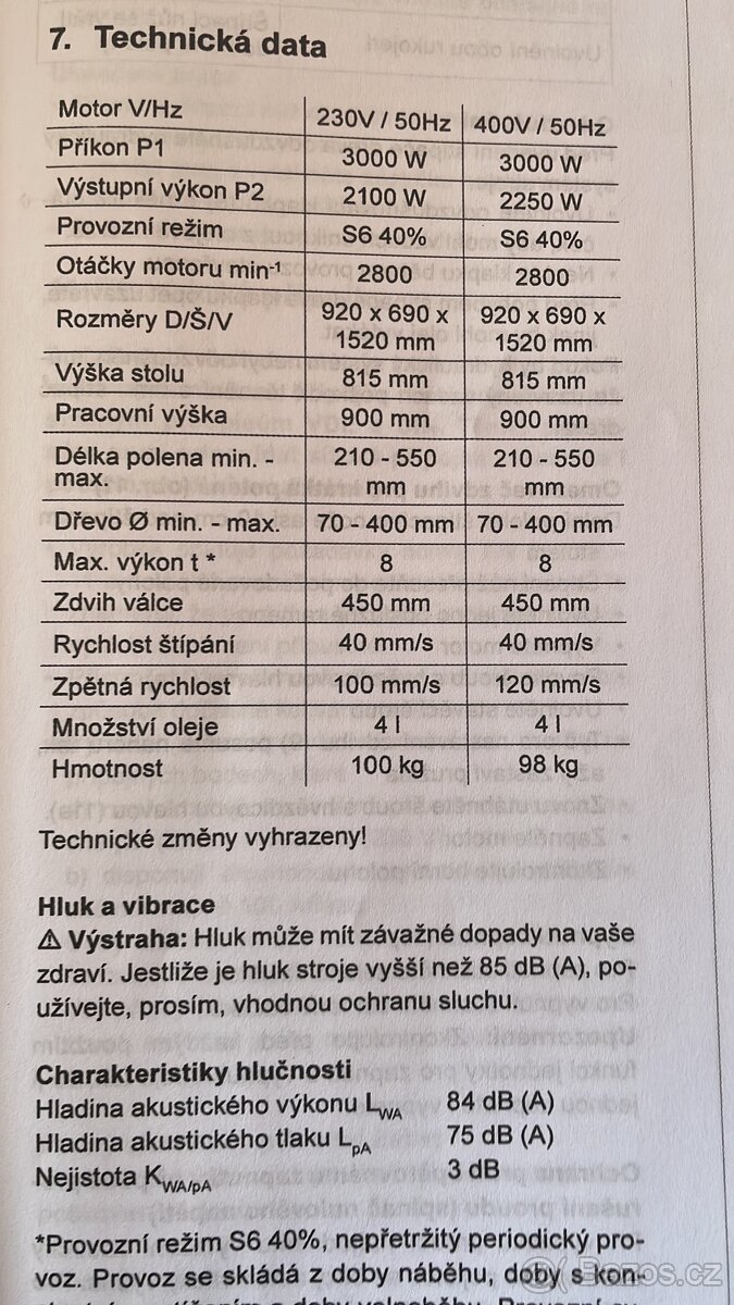 Scheppach HL815 štípačka na dřevo - 2