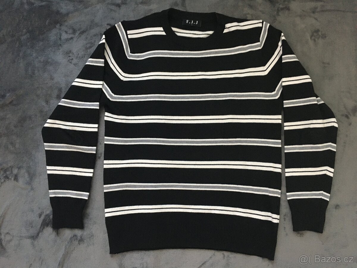 Pánský svetr s pruhy - 2