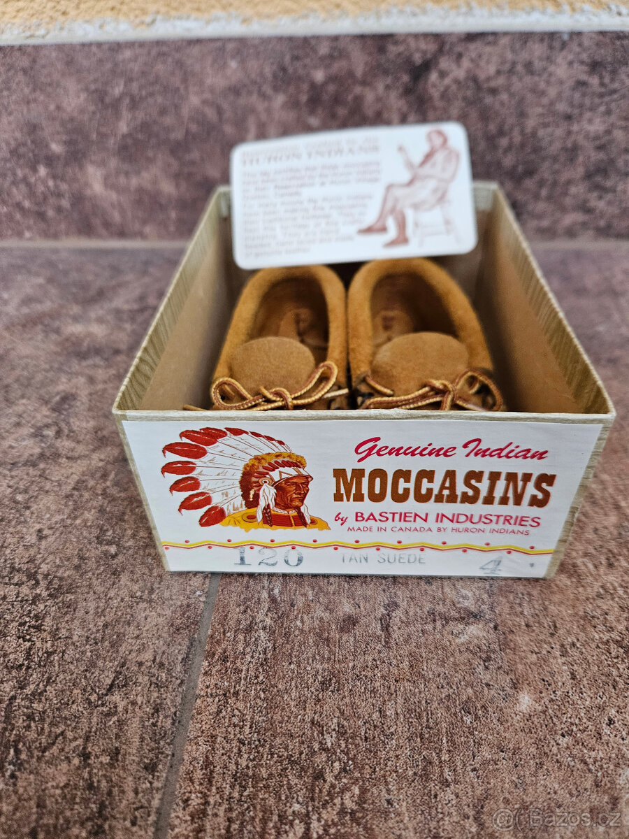 DĚTSKÉ MOKASÍNKY - PRAVÁ KŮŽE - 2
