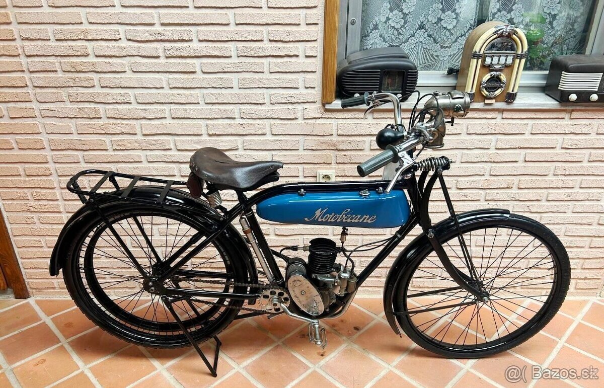 Řemenový motocykl Motobecane MB1,1924 - 2