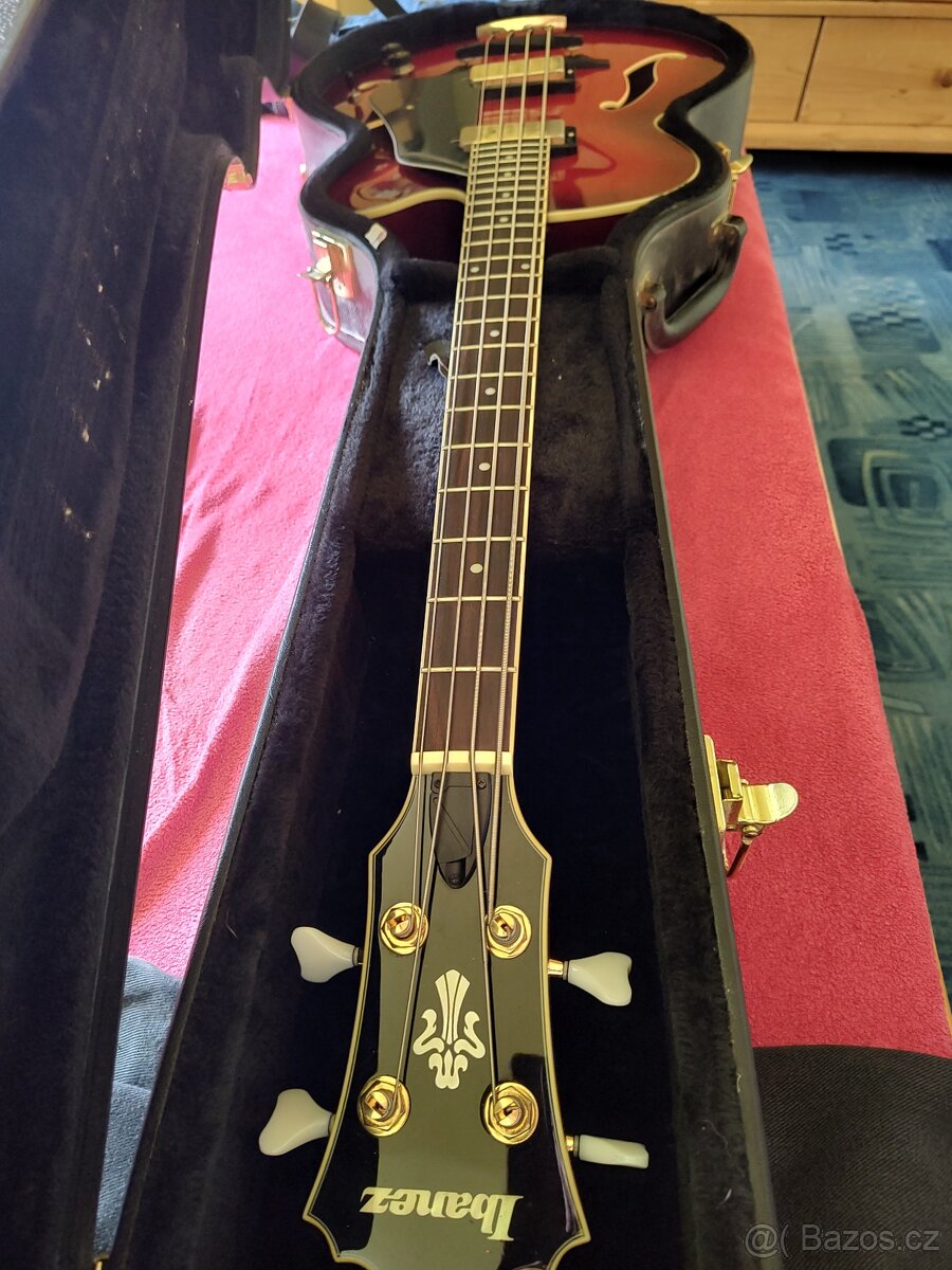 Prodám semiakustickou baskytaru Ibanez - 2