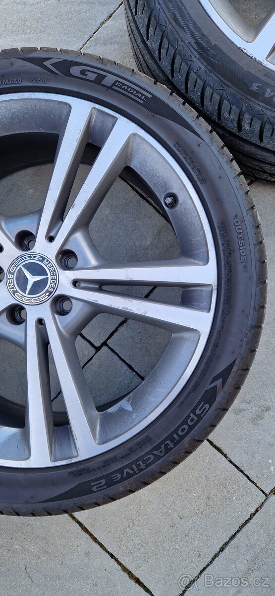 ALU kola R19, 5x112 letní PNEU, 7,5x19 ET49 - 2