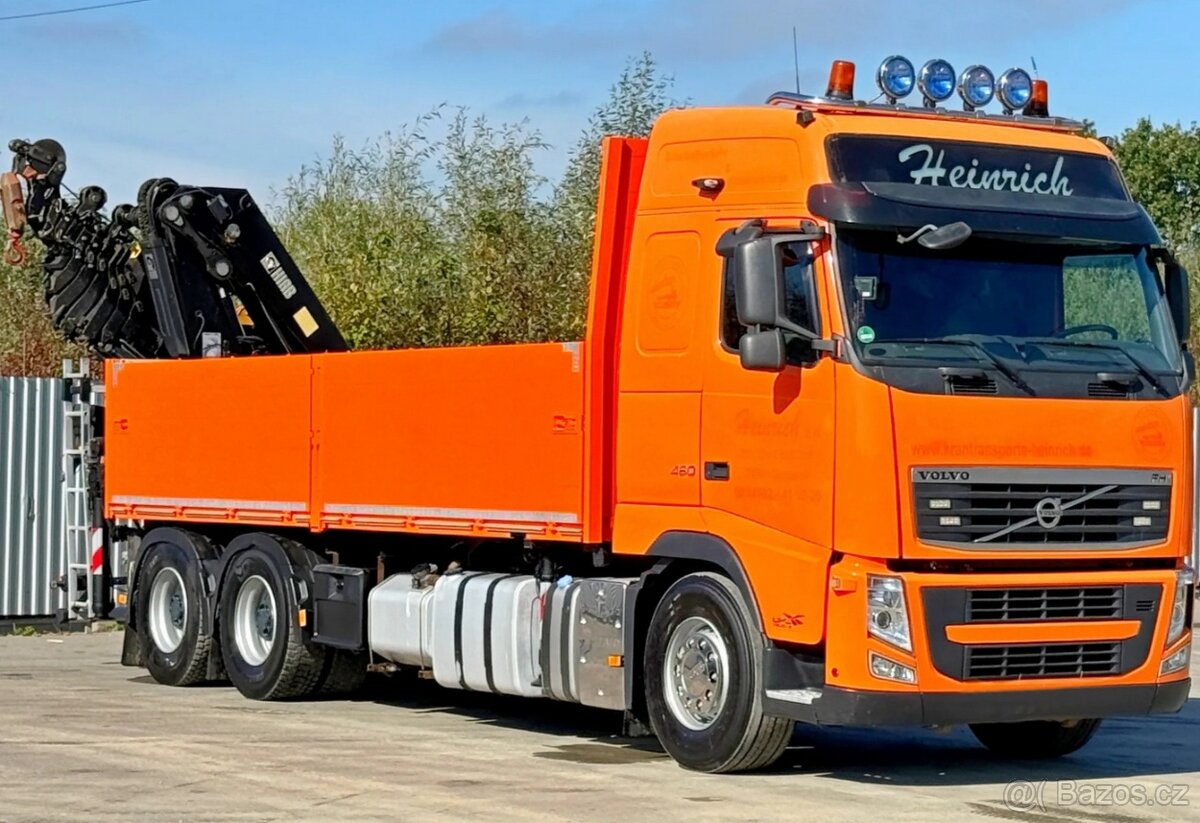Volvo FH 460 - 6x4 - Valník + HR-HIAB 377 E-7 HIPRO