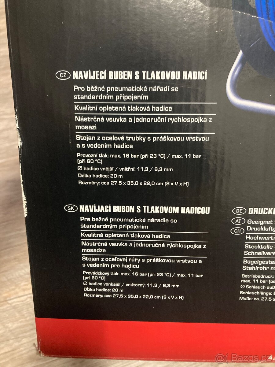 Navíjecí buben s tlakovou hadicí - 2