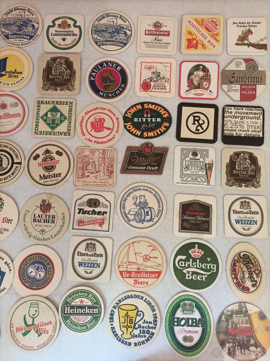 Pivní tácky, etikety,vignety, sirky - 2