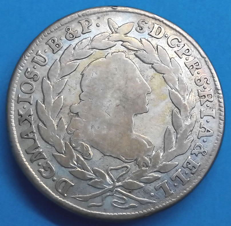 Stříbrná mince. Bavorsko Maxmilián III. Josef - 2