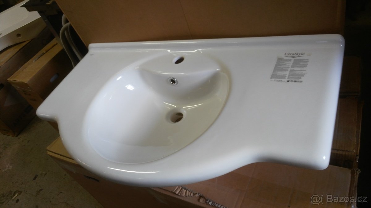 Umyvadlo keramické 95cm, NOVÉ V KRABICI - 2
