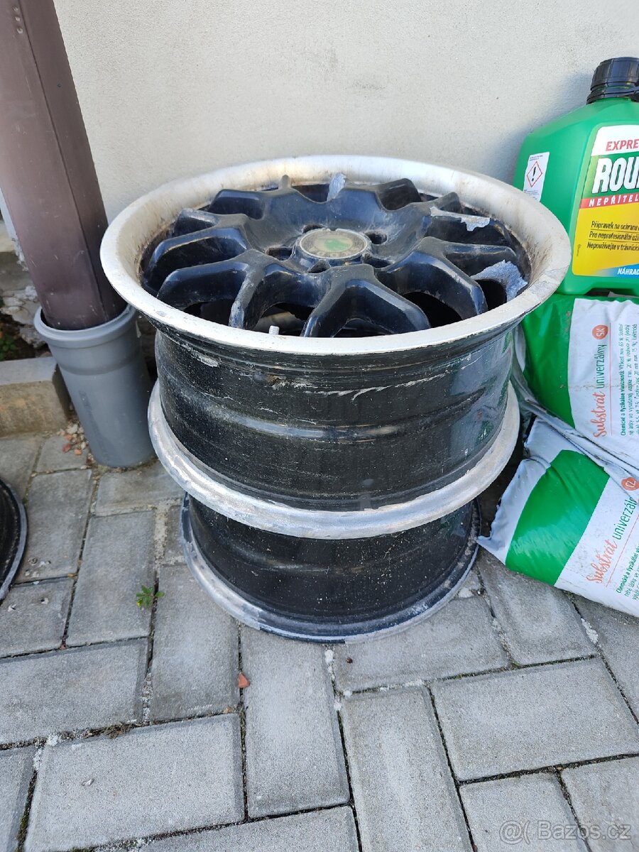 4x elektrony alu kola Skoda 15" 5x100 - na renovaci - 2