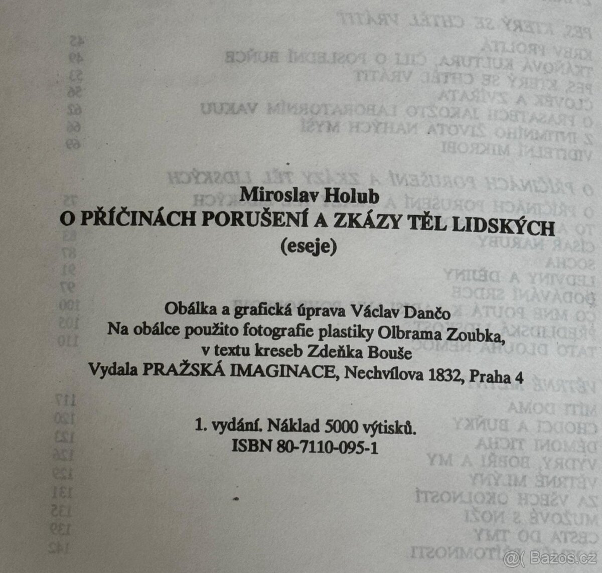 O příčinách porušení a zkázy těl lidských (M. Holub) - 2