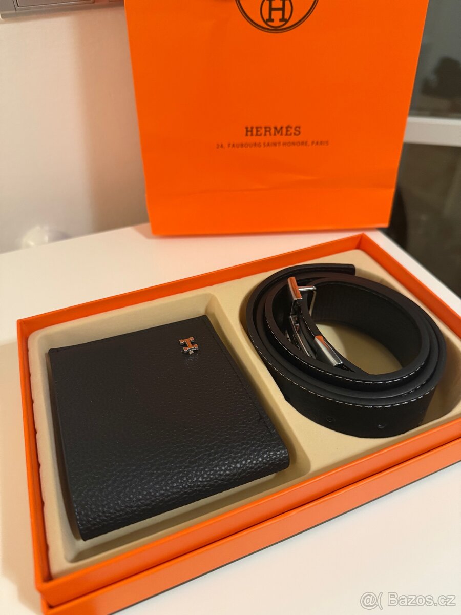 Hermès Paris - set pásek a peněženka - 2