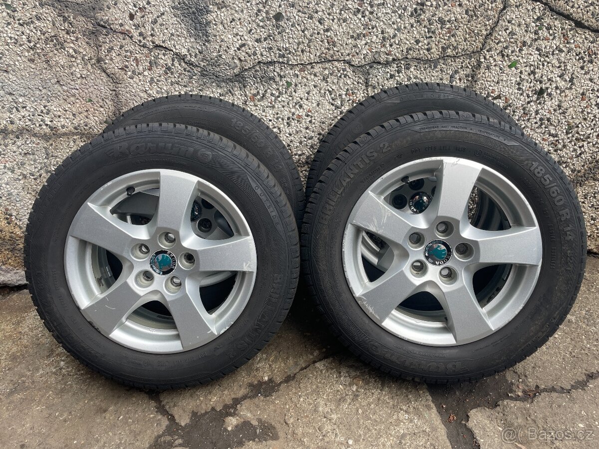 Alu kola + pneu 185/60 R14 - 2