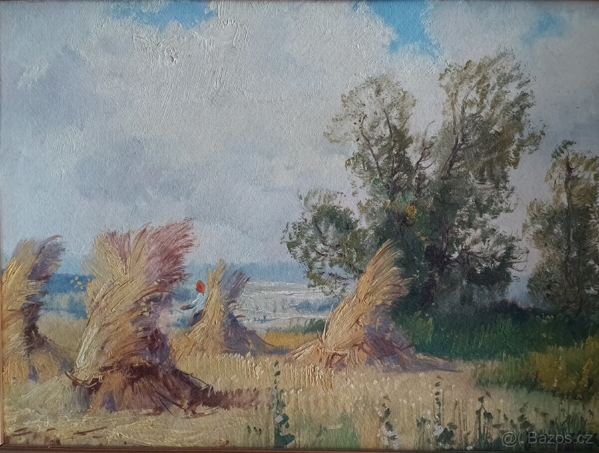 Panáky obilí - malíř Zdražílek - 2
