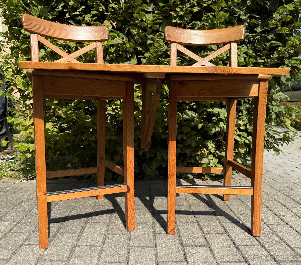 Židle 2x Ikea Ingolf a stůl Ikea Norbo - 2