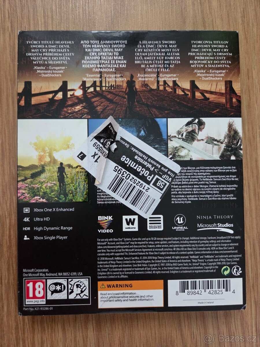 Hellblade: Senua's Sacrifice (Xbox One) - NOVÁ - 2